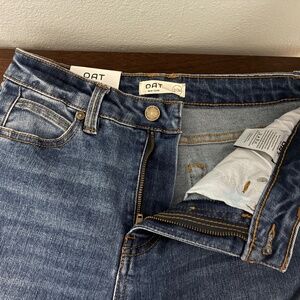 Medium Wash Straight Leg Jeans